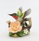 Ceramic Hummingbird with Rose Flower Teapot Figurine, Home Décor, Gift for Her, Mom, Kitchen Décor, Birdwatcher Gift, Vintage Decor